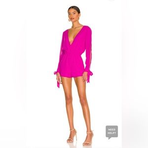 superdown *NWT* Jocelyn romper, magenta, size XS